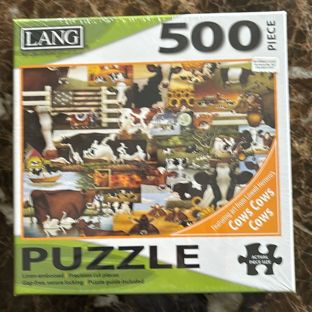 Lang 500 piece cow puzzle